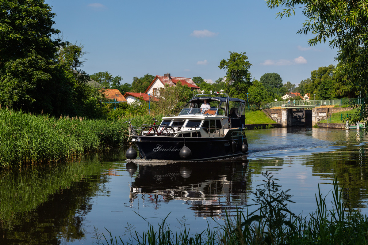 An der Schleuse Heegermühle in Eberswalde